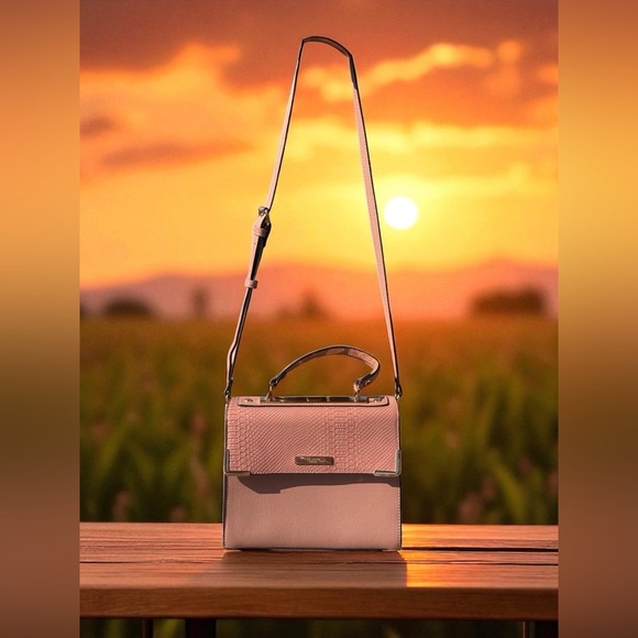 Dune London Hand Bag Pink And Rose Gold Removable Crossbody Strap 9.25x8x4.5 - Picture 4 of 14